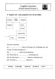 English Worksheet: Home sweet Home 2