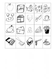 English Worksheet: Countable / Uncountable picture cards