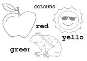 English Worksheet: COLOURS