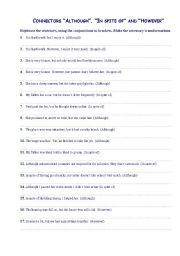 English Worksheet: CONNECTORS 