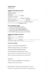 English Worksheet: Song - 