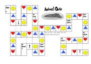 English Worksheet: ANIMAL GAME BOARD