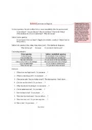 English Worksheet: Indirect Questions Grammar