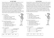 English Worksheet: simple present reading