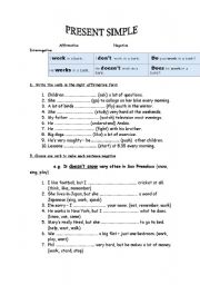 English Worksheet: Simple Present