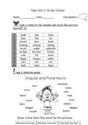 English Worksheet: test of review topic 