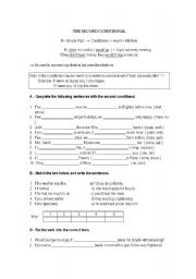 English Worksheet: Second Conditional