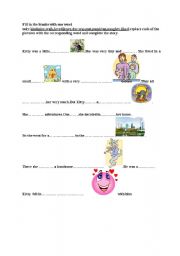 English Worksheet: Fill in the gaps 