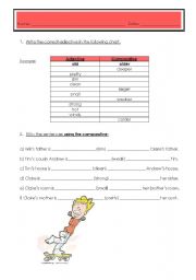 English Worksheet: The degrees of comparison