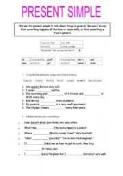 English Worksheet: Present Simple