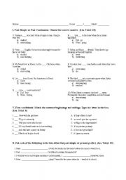 English Worksheet: general activities