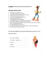 English Worksheet: American Cowboy Truths