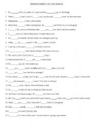 English Worksheet: Present perfect or past simple