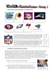 English Worksheet: American Football