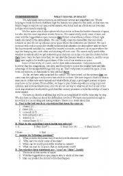 English Worksheet: comprehension