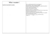 English Worksheet: what a monster