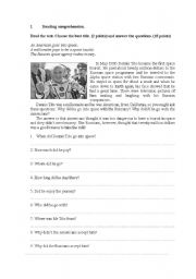 English Worksheet: Space tourist.