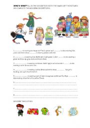 English Worksheet: whos who?