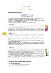 English Worksheet: ENVIRONMENT