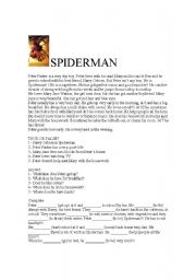 English Worksheet: Spiderman