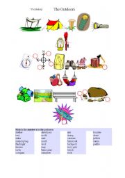 English Worksheet: Outdoors