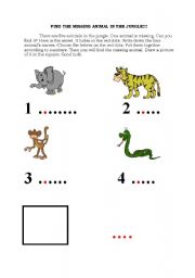 English worksheet: Animals