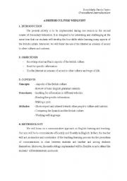 English Worksheet: British culture