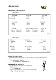 formation of adjectives