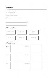English Worksheet: Extra activity (kids)