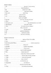 English Worksheet: tenses review