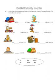 English Worksheet: Daily Routine