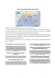 English Worksheet: Writing an Article - Tsunami Survival Stories