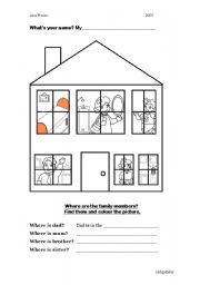 English Worksheet: where are they?