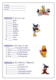 English Worksheet: JUNIOR A TEST