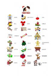 English Worksheet: Christmas - vovabulary