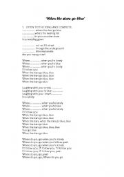 English Worksheet: SONG: 