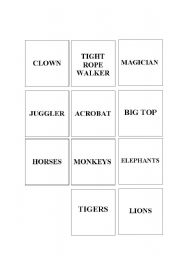 English Worksheet: The Circus