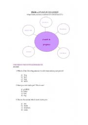 English Worksheet: a work in progress 