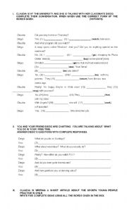 English Worksheet: PRESENT SIMPLE