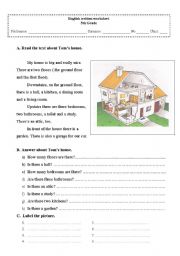 English Worksheet: house