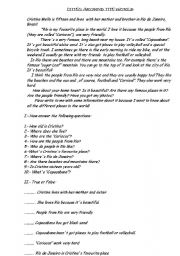 English Worksheet: unit cities