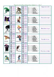 English Worksheet: Comparison  Adjective+er With Superheroes Card Information