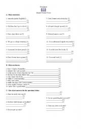 English Worksheet: Present Simple