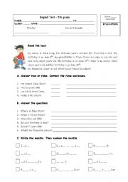 English Worksheet: Mixed Exercises