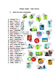 Daily activity verbs