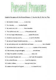 Personal Pronouns