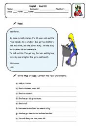 English Worksheet: DESCRIBING PEOPLE