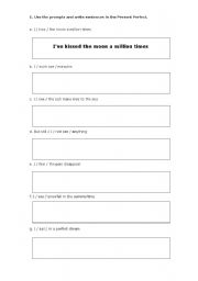 English Worksheet: Song Activity - Youre My #1 - Enrique Iglesias