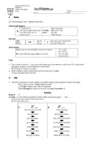 English Worksheet: First Conditional