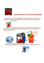 English Worksheet: Christmas in the United Kingdom